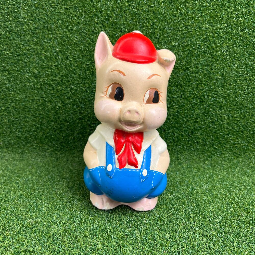 Vintage Ceramic Looney Tunes Porky Pig Figurines